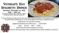 Veteran's Day Spaghetti Dinner