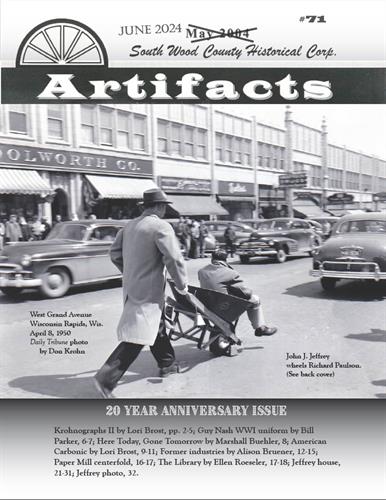 Cover of an issue of "Artifacts" our historical magazine available with a membership.