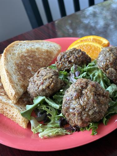 Our breakfast meatballs are a customer favorite!