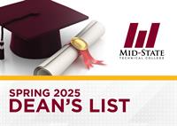 Mid-State announces spring 2025 Dean’s List