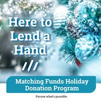 Make Spirits Bright — Prevail Bank Will Match Your Holiday Donation