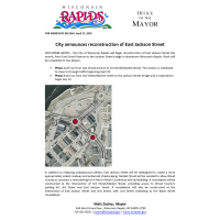 City announces reconstruction project for East Jackson Street.