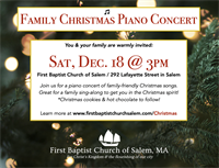 Family Christmas Piano Concert