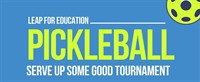 Serve Up Some Good: Pickleball Tournament with LEAP for Education