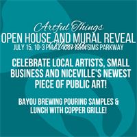 Open House and Mural Reveal at Artful Things Niceville