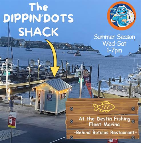 Dippin Dots Shack Destin Fishing Fleet Marina