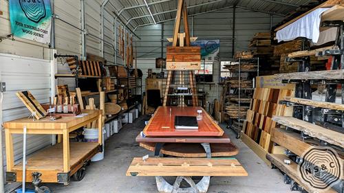 Step into our showroom to explore handcrafted woodworks, live-edge slabs, and unique custom pieces. Your creativity starts here!