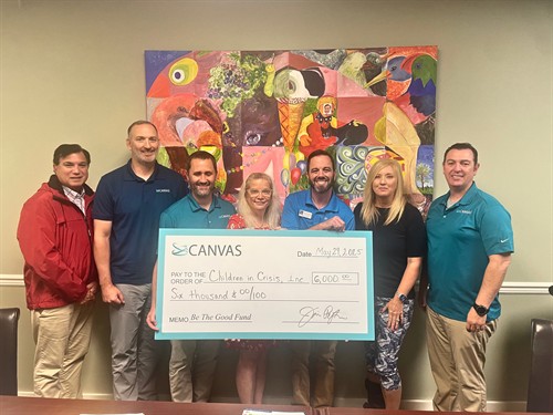 Canvas presented a grant to Children in Crisis from the Be The Good Fund - an employee giving initiative.