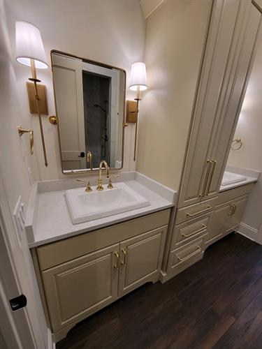 Bathroom Renovation Cabinets mirror lighting