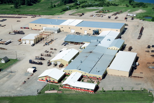 Overhead shot of Towmaster plant and headquarters.