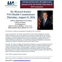 LIA Special Executive Breakfast with NYS Department of Health Commissioner Dr. Howard Zucker