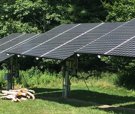 Pole mounted solar arrays