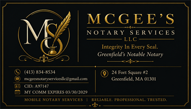 McGee's Notary Services LLC McGee's Notary Services LLC