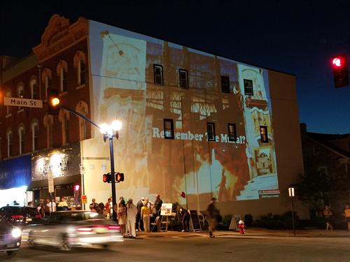 Video Mapping a Buloding Phoenixville