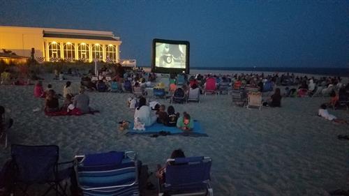 Movies on the Beach in Cape May evert Thursday July & August Behind The Convention Center