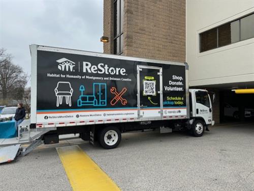 Our RESTORE truck, will pick up your donations.  Just make an appt.