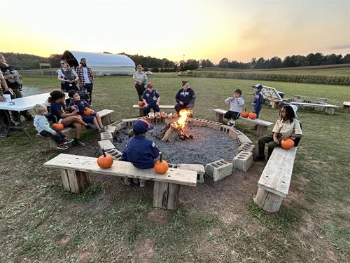 S'mores, scares, and Scout spirit! Pack 146 had a blast celebrating Halloween with a campfire and spooky fun at a local farm.