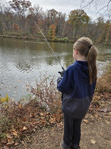 Gone fishin'! Cub Scouts had a splashing good time at our Fall Fest fishing activity