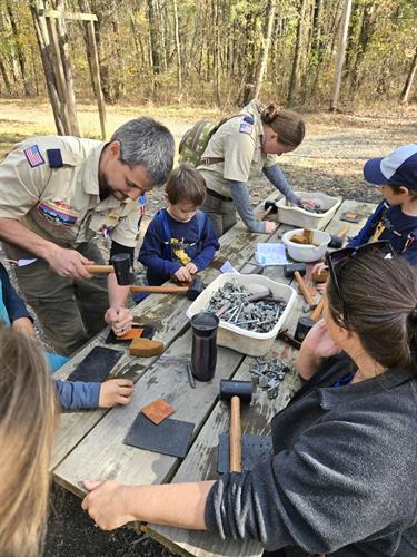 Crafting memories! Pack 146 Scouts had a blast getting creative at our Fall Fest.