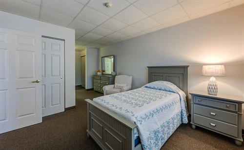 The Bellmont - Our most popular one-bedroom apartment style - the bedroom. 
