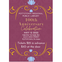 Pottstown Regional Public Library is celebrating 101 years of serving the Pottstown community!