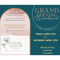 Cleo & Clover Grand Opening Weekend