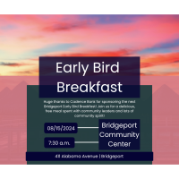 Bridgeport Chamber Early Bird Breakfast sponsored by Cadence Bank