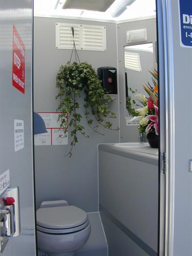 Inside Event Solar Restroom Inside Event Solar Restroom