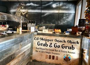 Lil' Skippers Snack Shack Grab and Go Grub Hot Dogs, Ice Cream, Beverages, and Sundries Lil' Skippers Snack Shack Grab and Go Grub Hot Dogs, Ice Cream, Beverages, and Sundries