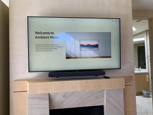 Bedroom TV with Sound Bar - Beach Rd