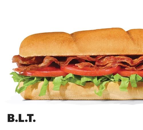 B.L.T. The sub that proves great things come in threes. In this case, those three things happen to be hickory smoked bacon, lettuce and juicy tomatoes. While there’s no scientific way of proving it, this B.L.T might be the most perfect sub in existence.