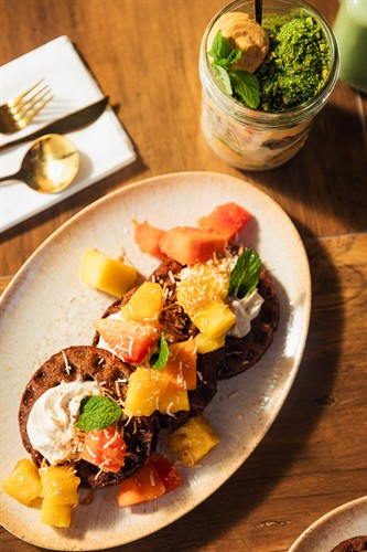 Blue Corn Waffles 