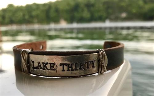 LAKE THIRTY® Handmade Leather Bracelet/Cuff 