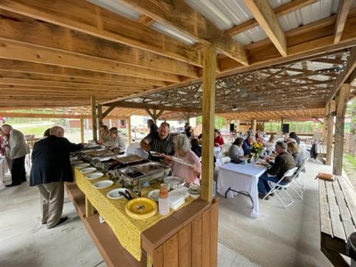 Catering and serving area.