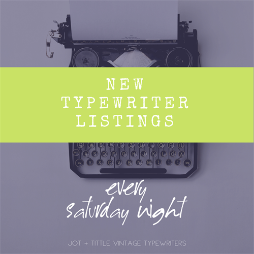 Social graphic for client: Jot & Tittle Typewriters Social graphic for client: Jot & Tittle Typewriters