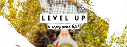 Facebook cover photo for mentoring client: Level Up Lifestyle Facebook cover photo for mentoring client: Level Up Lifestyle