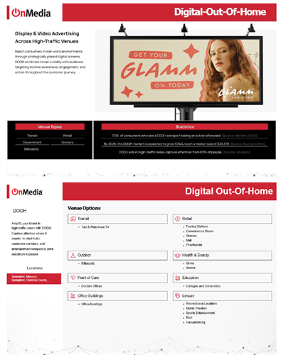 Digital Out of Home from billboards to kiosks and screens! 