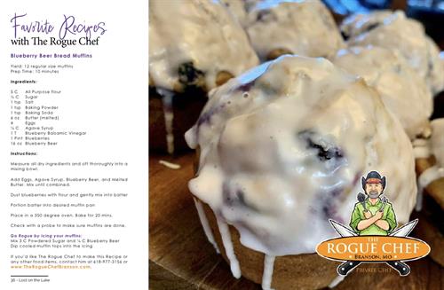 Published Recipe Blueberry Beer Bread Muffins