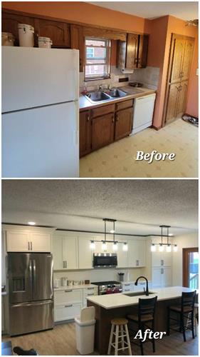 Before and After for Kitchen Renovation