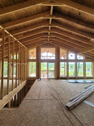 Framing and Windows in Custom Home Build