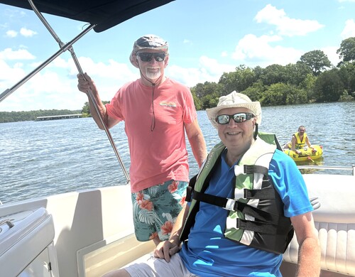 Boating and Tubing with a guided tour with Captain Denny