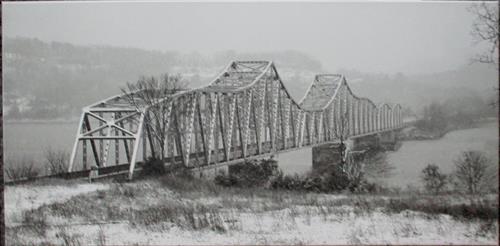 Gail Attanasio - Kimberling City  Snowy Bridge