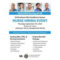 VA Northeast Ohio Healthcare System Nurse Hiring Event