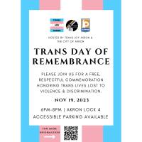 Akron's Trans Day of Remembrance Commemoration