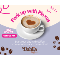 October Perk up with Plexus at Dahlia Coffee Co.