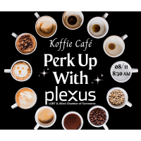 August Perk up with Plexus at Koffie Café