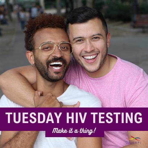 Free Walk-in HIV Testing Tuesdays at CANAPI from 5p-7p