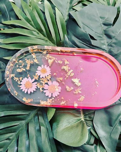 Pressed Floral Jewelry Tray
