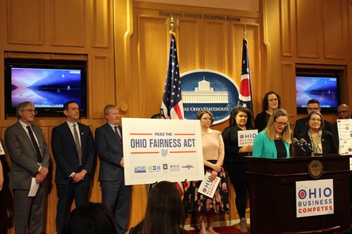 Ohio Business Competes is a coalition of Ohio businesses who support comprehensive nondiscrimination protections for LGBTQ folks at the statewide level. 