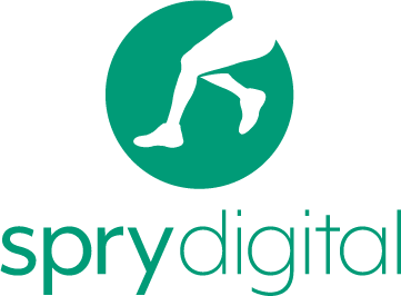Spry Digital Emerald Green Vertical Logo